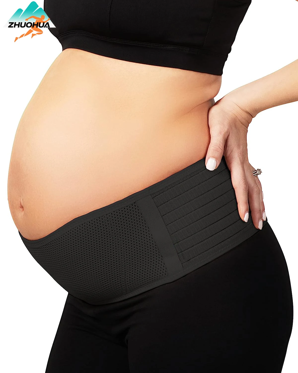 

ZHUOHUA Pregnancy Support Band for Abdomen,Pelvic,Waist,Back Tiredness,Adjustable Gepoetry Maternity Belly for Pregnant Women