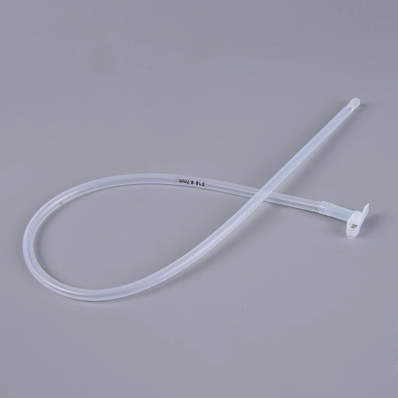 1 Pcs White Silicone Urethral Disposable Silicone Catheter Tube For Male 41.5*0.5cm