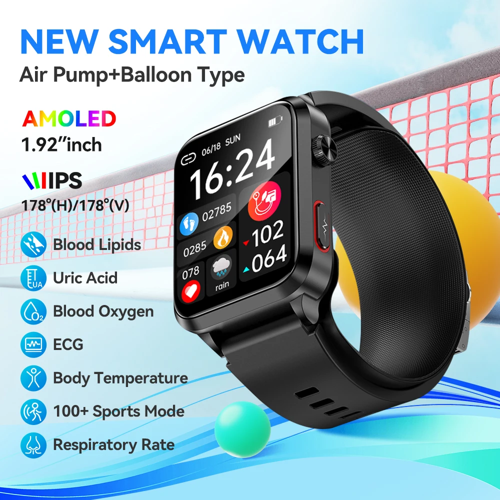 NOYAFA Smart Watch ECG+PPG Precise Detection Blood Pressure Health Monitoring 1.92 inch Outdoor Sport Men Women Smartwatch