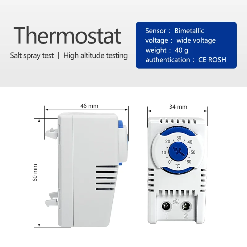 Small Compact Thermostat Closed and Open Electronic Temperature Contact Controllers