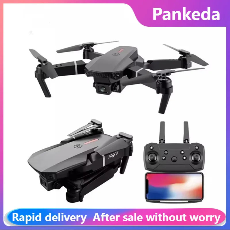 E88 Pro Drone 4k Profesional HD 4k Rc Airplane Dual-Camera Wide-Angle Head Remote Quadcopter Airplane Toy Helicopter gps drone