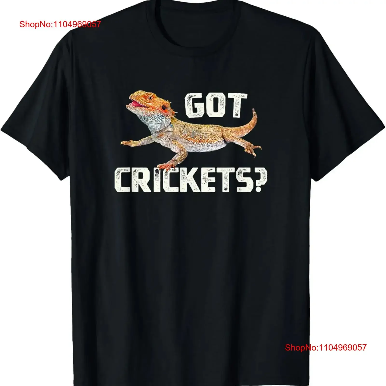 

Bearded Dragon Got Crickets Funny Pet Lizard Lover T Shirt vintage Washed Top For Everyday Wear Stylish fashion Stretched