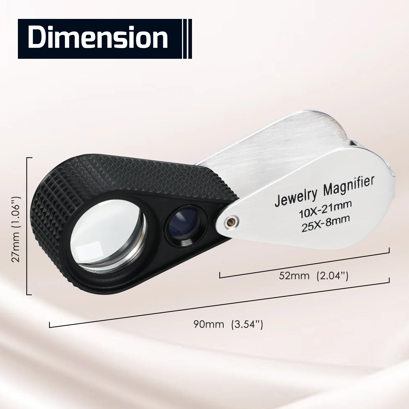 Dual 10X 25X Jewelry Loupe - S - Body Jewelry Repair ulasan dan harga