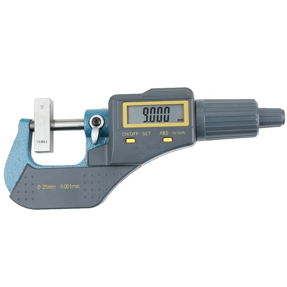 Electronic Outside Micrometer Carbide Tip Measure Tools Caliper Gauge 0-25mm 0.001mm Digital Micromaster Micrometer Gauge Gage