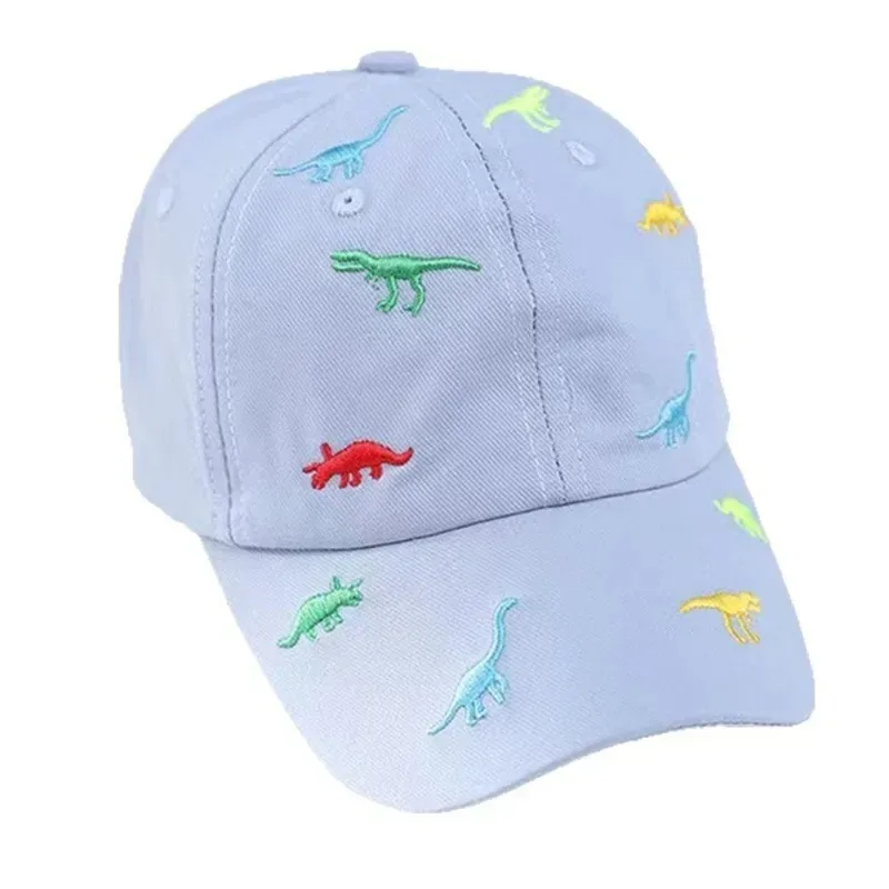 

1-4 Years 48-52CM Children's Dinosaur Baseball Cap Summer Sun Hat for Kids Unisex Cotton Embroidered Sports Cap Beanie Hat