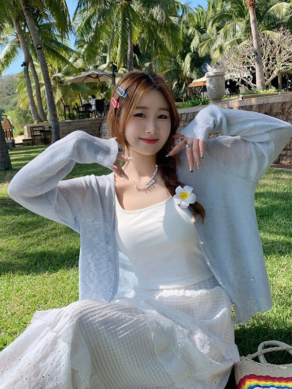 

Ladies Thin Sun Protection Clothing Spring Autumn 2026 New Loose Personality Outerwear Cardigan Short Jacket Top