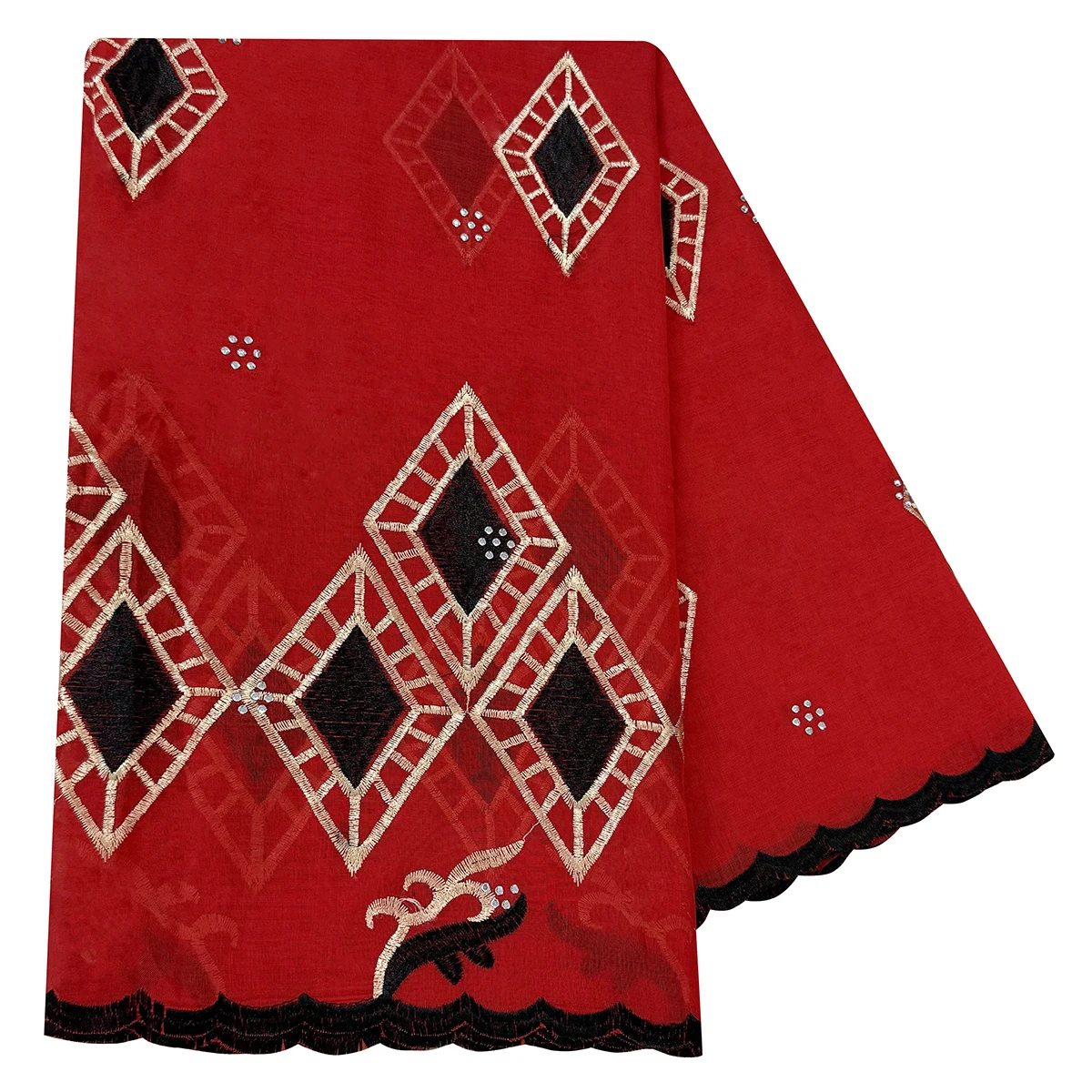 Latest 100% Cotton Muslim Scarf for Shawls Pashmina Fashion New Hot Sale African Women Scarfs Big Circle Design Big Embrodiery