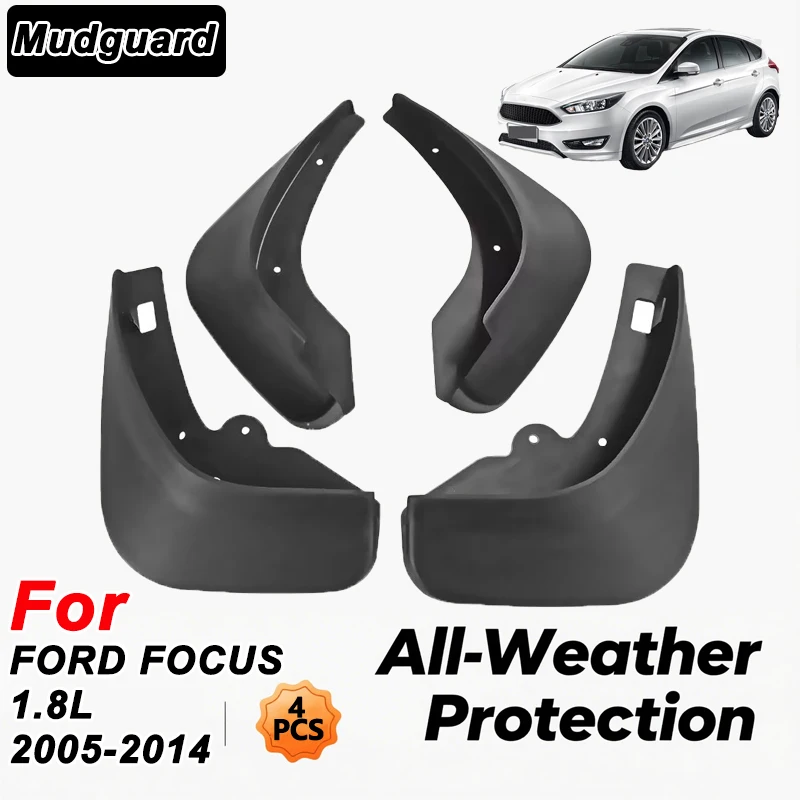 

For FORD FOCUS 1.8L 2005-2014 2007 2011 Automotive Tire Mudguard Waterproof Prevent Mud Splashing Car Mud Flaps 4pcs Accessories