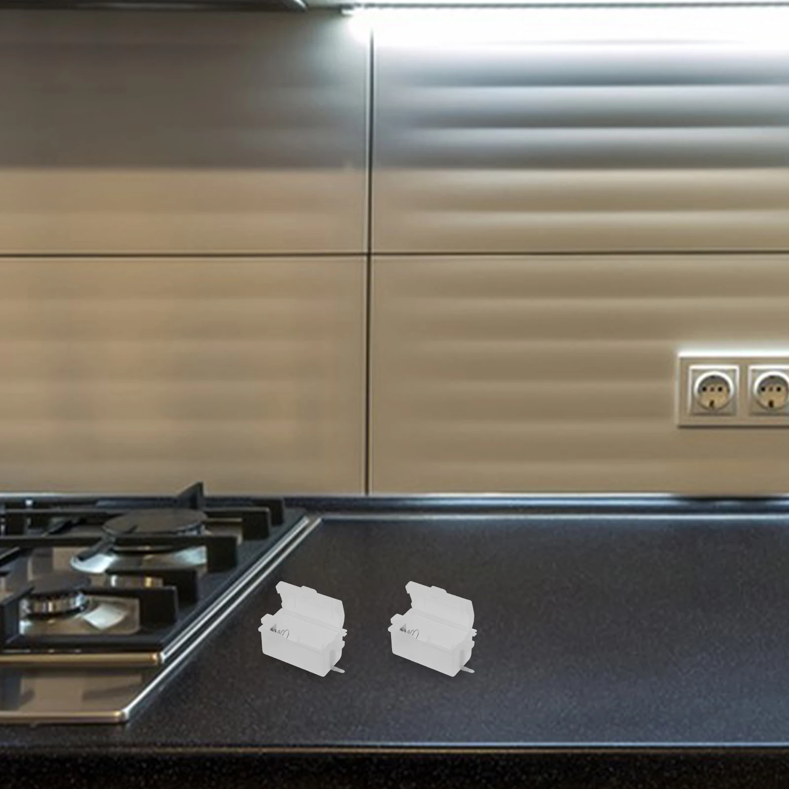 

4pcs Gas Stove Power Box Large Organizer Tray Boat Storage Rv Marine Plastic Batteries Travel Outdoor Kayak