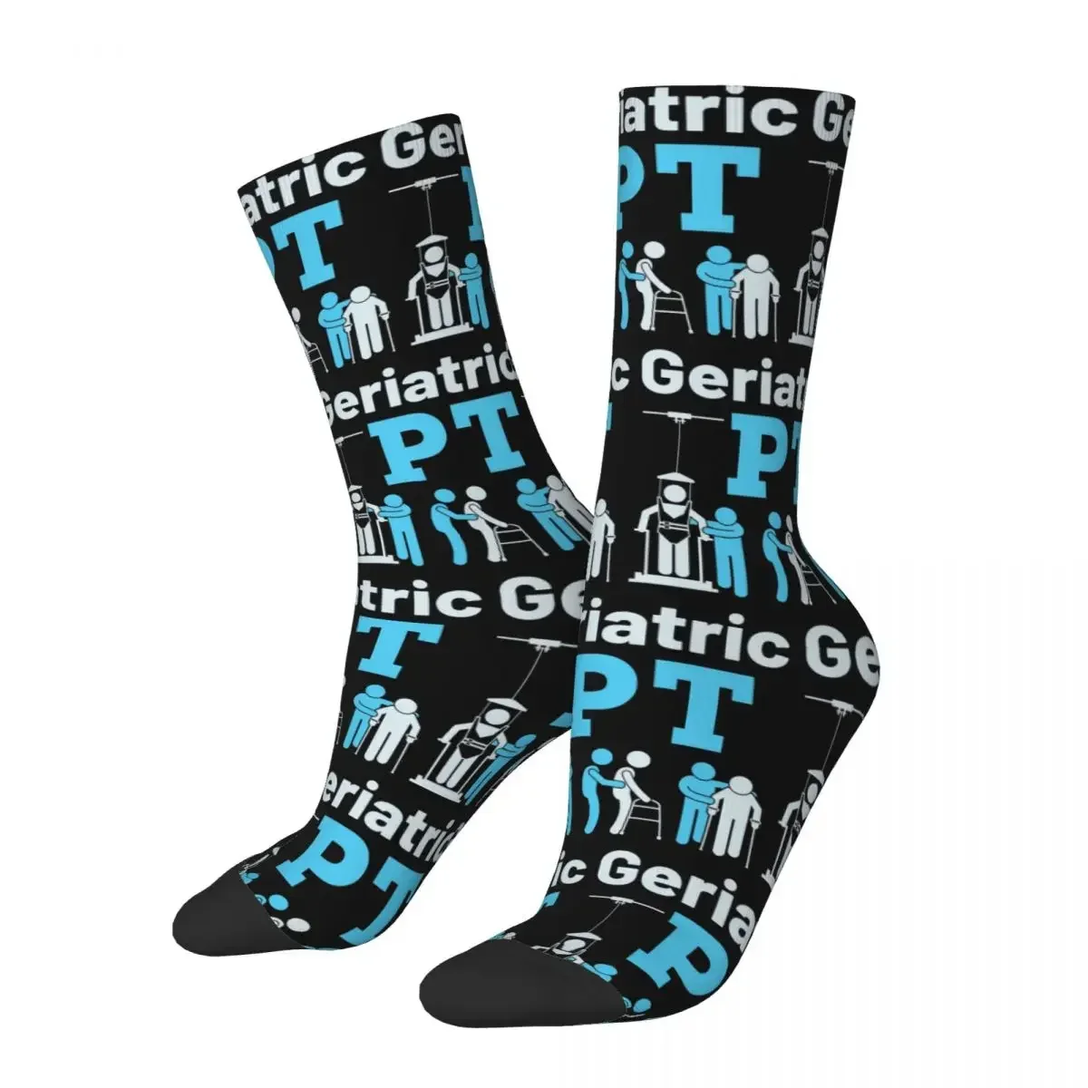 Geriatric PT Physical Therapist Therapy Socks Harajuku High Quality Stockings All Season Long Socks Accessories for Unisex Gifts