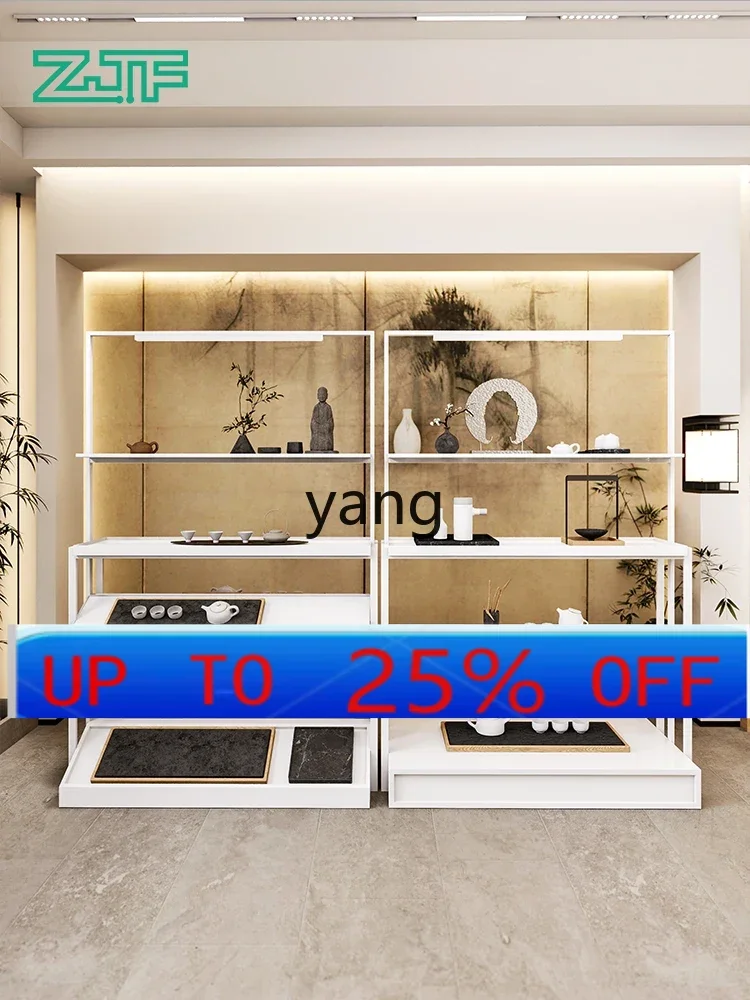 Lhh Tea Shop Creative Center Display Rack Tea Set Multi-layer Display Simple Shelf