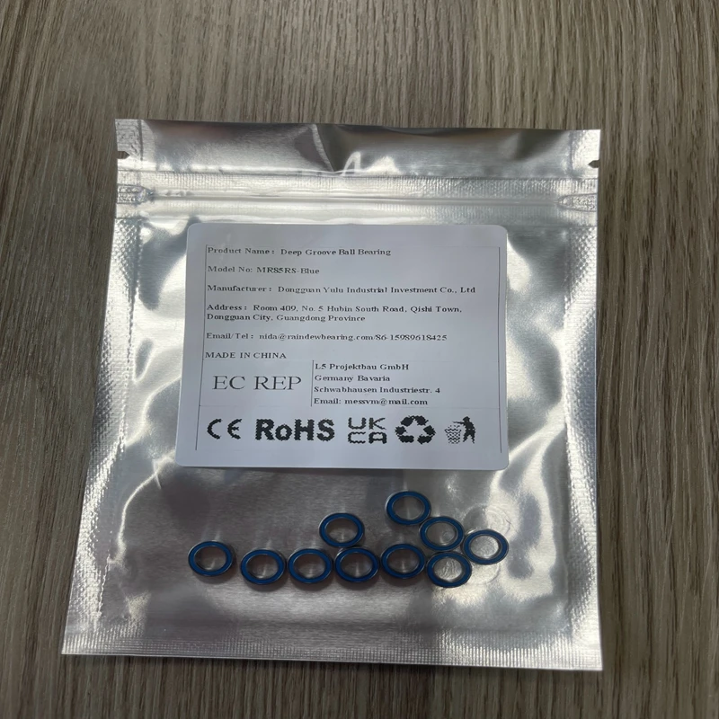 

MR85 2RS 5x8x2,5 мм Высокое качество 10 шт. серии миниатюрные шарикоподшипники L850DD ABEC-7 синие уплотнения модели подшипников