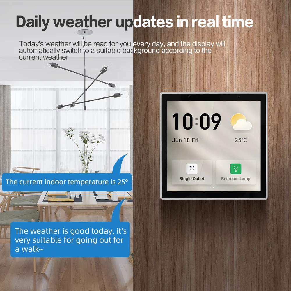 Imagem -04 - Tuya Smart Multi-funcional Painel de Controle Central Touch Screen para Cenas Wifi Dispositivos Zigbee