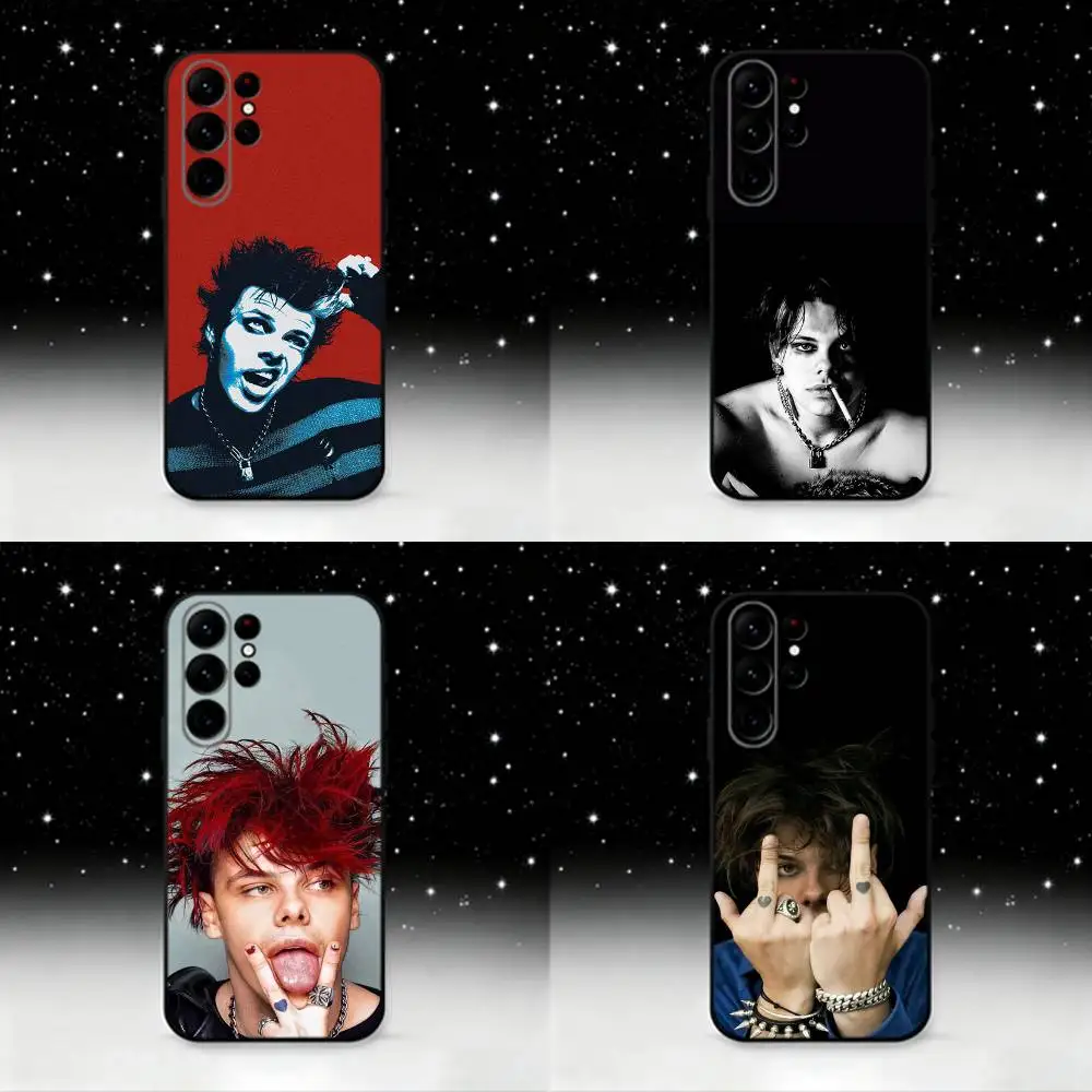 

R-Rock Y-Yungblud Phone Case For Samsung S25,S24 Ultra,S20,S30 plus,S22 plus,S23,S30 Ultra 5G Silicone Black Shell
