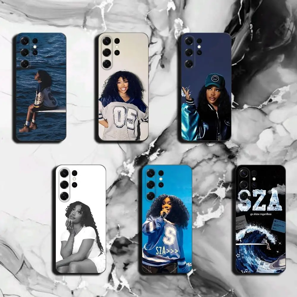 Singer S-SZA for Samsung S26 25 24 23 22 21 Ultra Case Liquid Silicone Soft Shell Plus