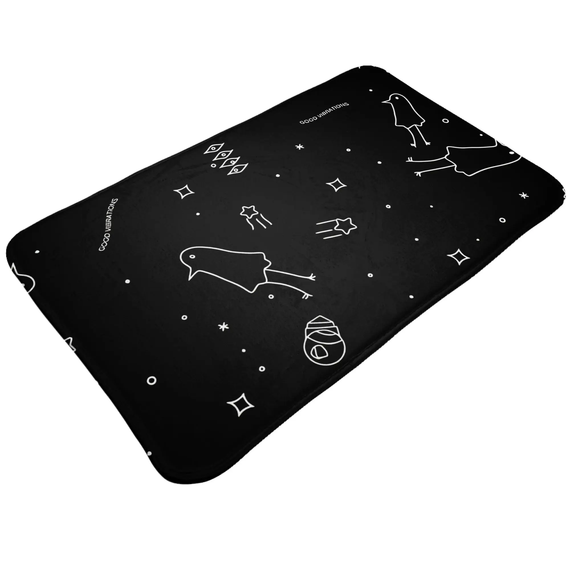 Oyasumi Good Vibrations Non-slip Mat Bathroom Punpun Absorbent Doormat Floor Decor