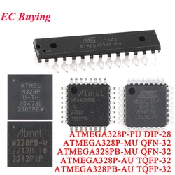 10Pcs/1pc ATMEGA328P-PU ATMEGA328-PU ATMEGA328P-AU ATMEGA328P-MU ATMEGA328PB-AU ATMEGA328PB-MU ATMEGA328 ATMEGA328P ATMEGA328PB