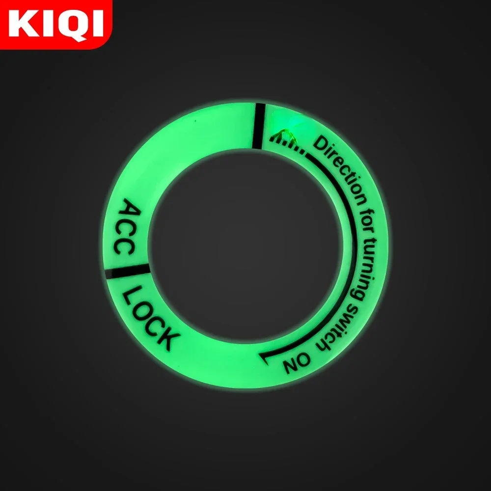 3D Gel Glow Key Ring Sticker Luminous Ignition Switch Cover for Nissan Qashqai J11 J10 Juke X-trail Skoda Rapid Octavia Fabia