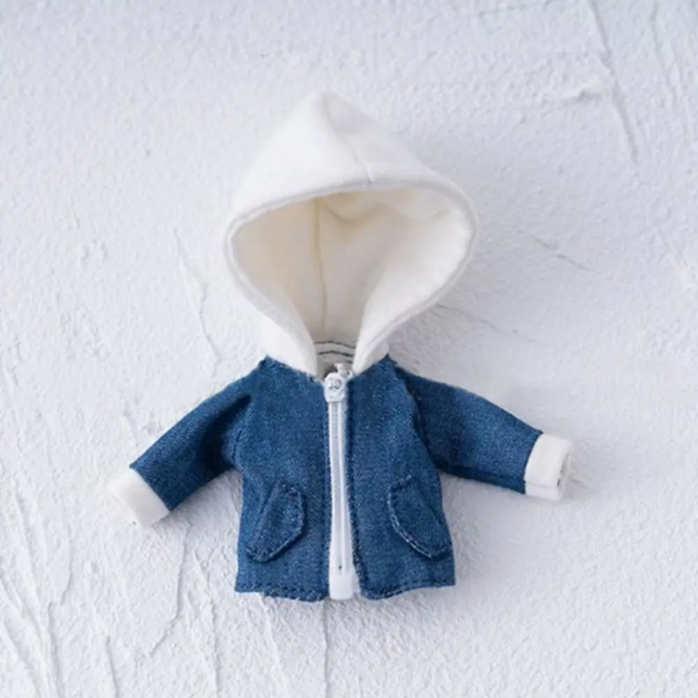 Sweat à capuche fait à la main, Mini accessoires de bricolage, vêtements décontractés, hauts cadeau, manteau multicolore pour poupées 1/12 BJD GSC p9