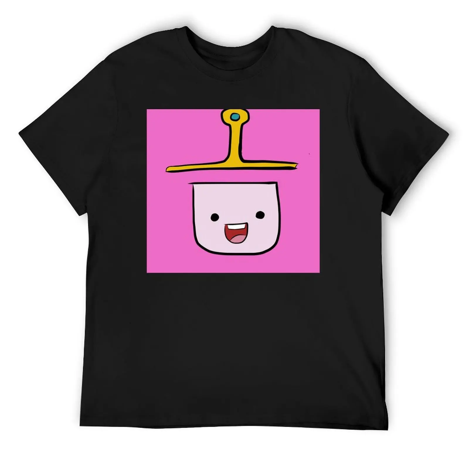 

Princess Bubblegum Face T-Shirt oversize t-shirts man hippie clothes Short sleeve tee designer t shirt men