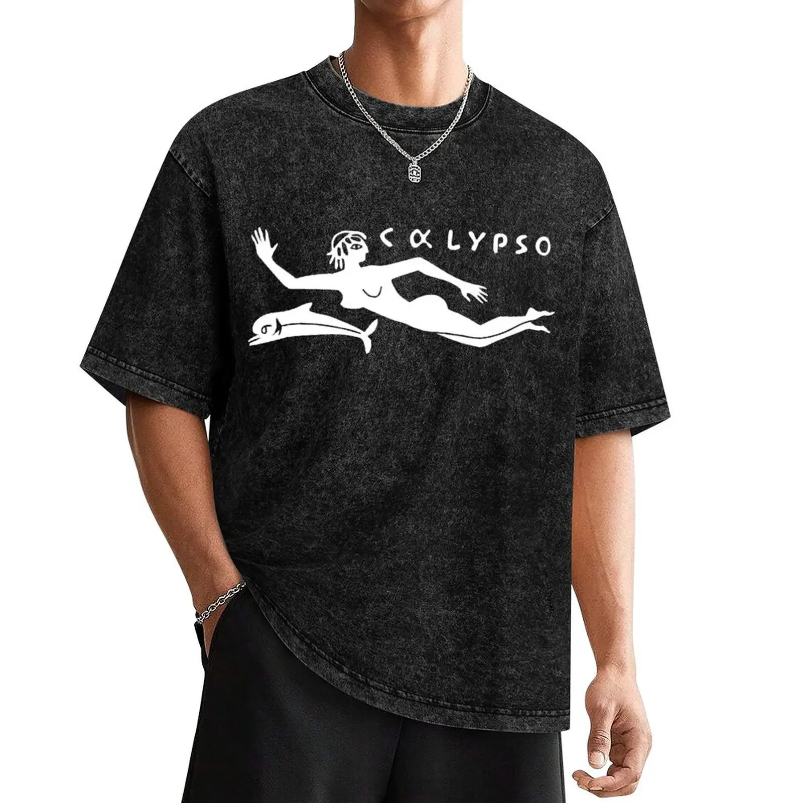 RV Calypso, Jacques Yves Cousteau T-Shirt vintage clothes summer clothes clothing for men