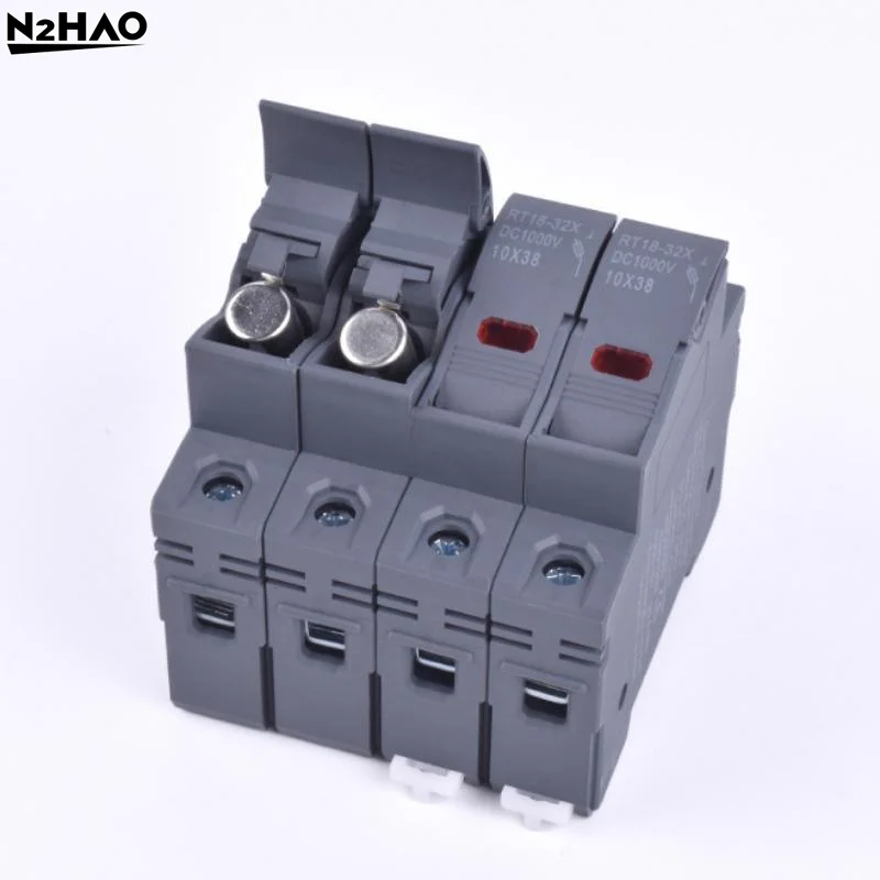 DC1000V Fuse Photovoltaic Combiner Box Fuse10x38mm Fuse Core ZHPV-32 2p Holder High Breaking Capacity Fuses For Solar PV