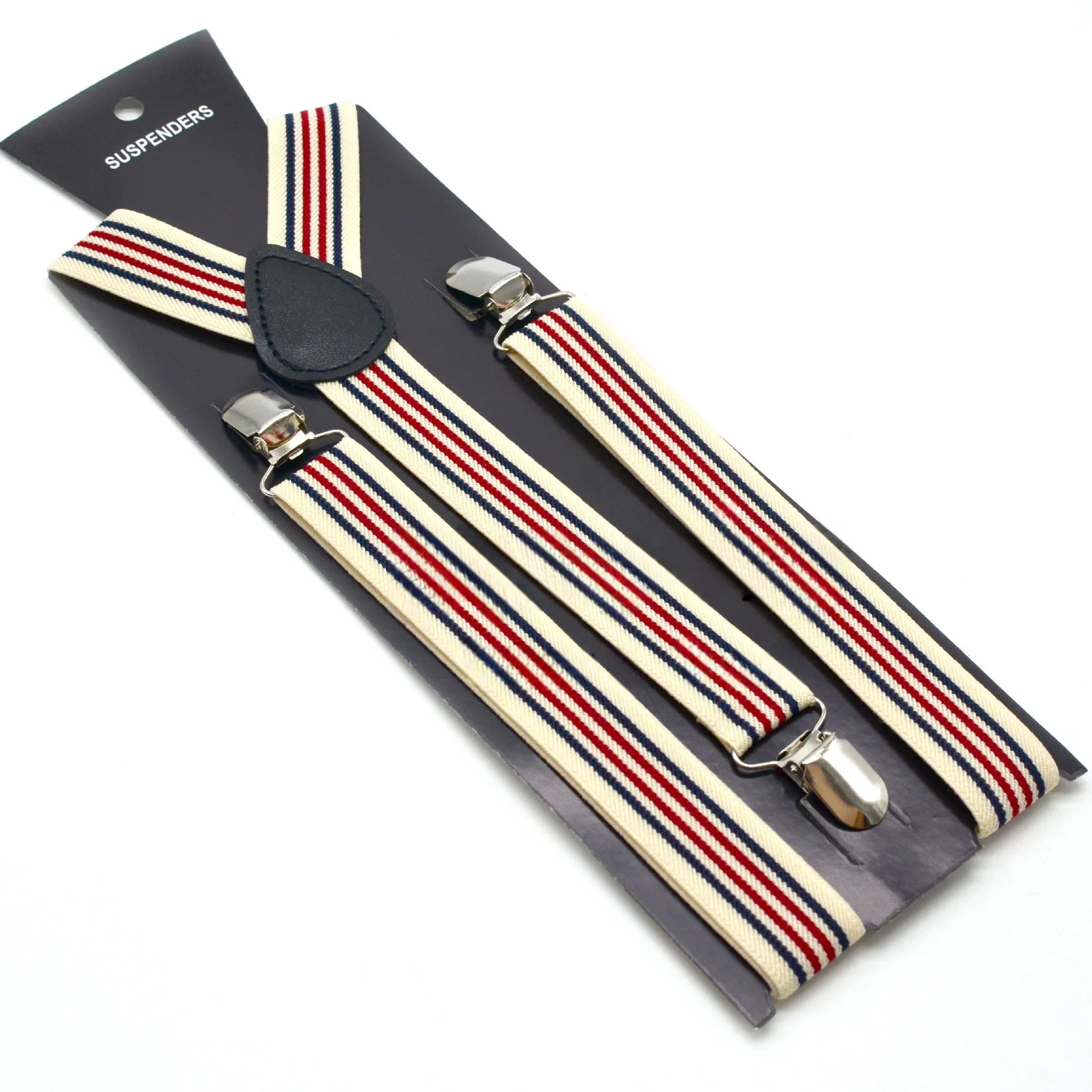 Adult 2.5cm European and American British retro striped fashion men's suspenders clip suspenders suspenders wedding party braces