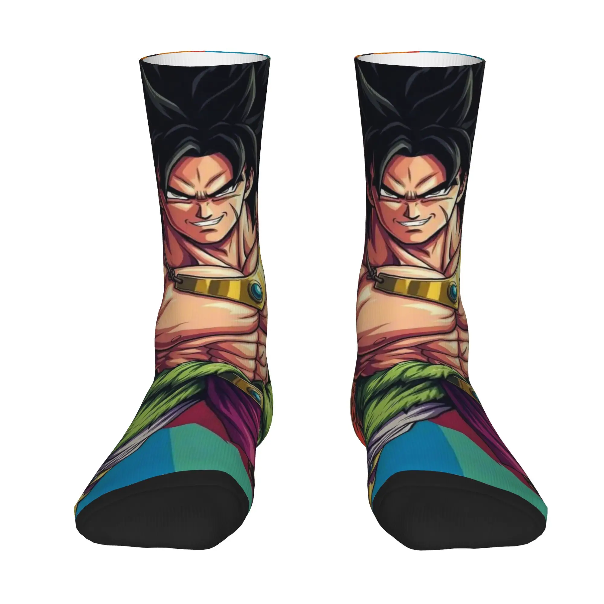 1 Pair Funny Sock Dragon Ball Broly (10) Rock Quality Pattern Printed Men Socks Casual Men's Socks
