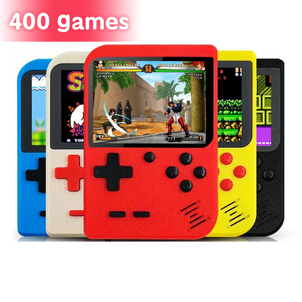 

Retro Portable Mini Handheld Video Game Console 8-Bit 3.0 Inch Color LCD Kids Color Game Player Built-in 400 games