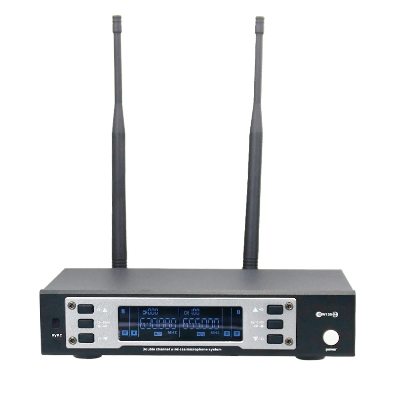 EW135G4 Professional Dual Channel Dual Handheld UHF Wireless Microphone System for Long Distance Stage Performance Dynamic