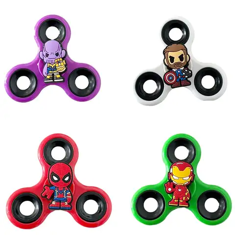 1 Pieza de Figura de Acción de Superhéroe de Dibujos Animados, Spinner Antiestrés de PVC de Thanos, Juguete Giratorio de Mano para Aliviar el Estrés, Regalo
