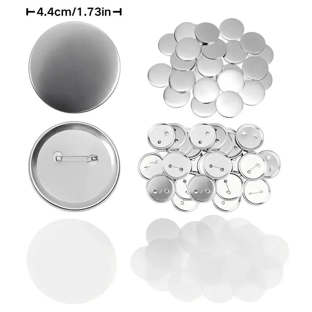 10/20/40 Sets 1.73 Inch Blank Button Badge Making Kit for DIY Handmade Craft, Party Favors, School Activities, Wedding Decor YMY