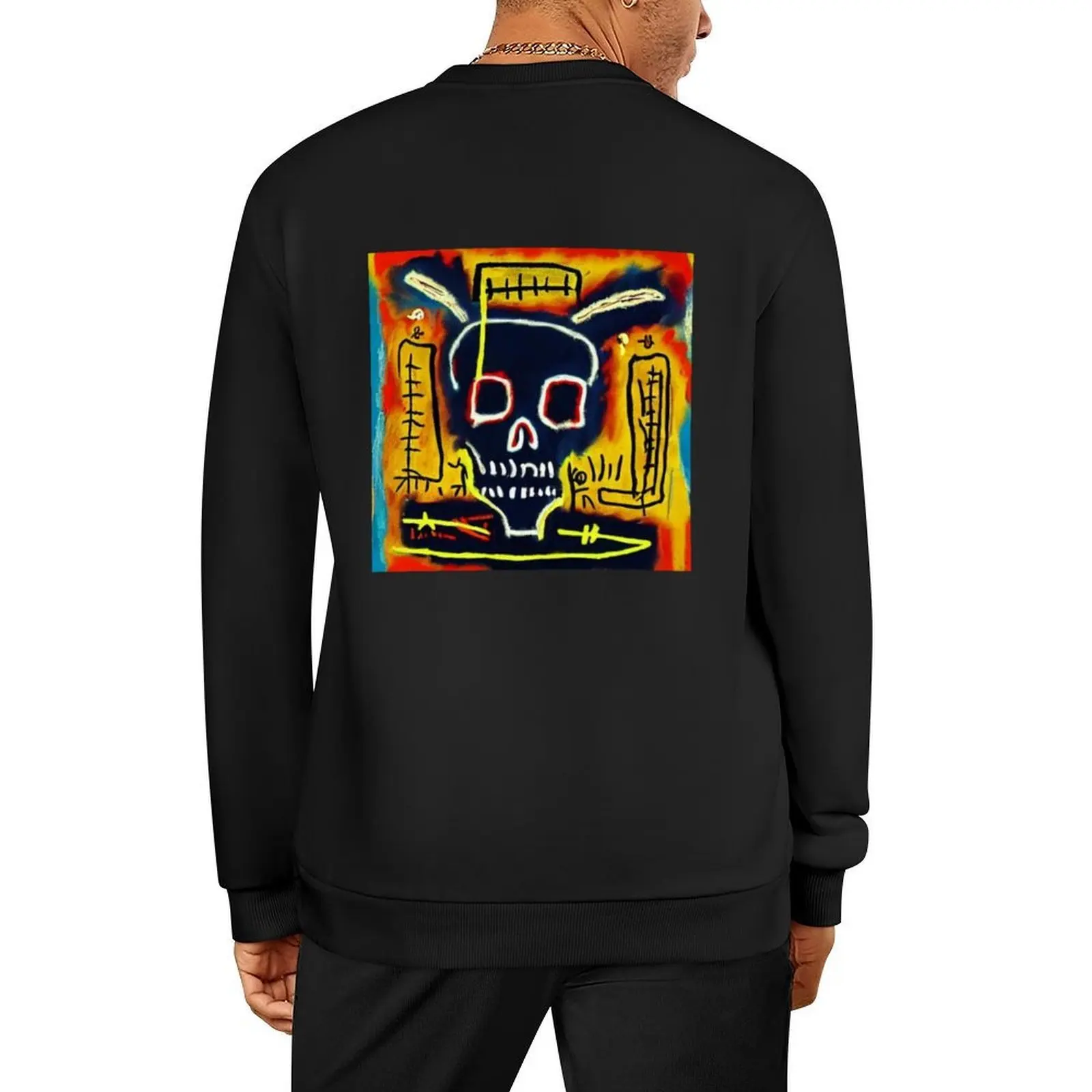 

Urban Art Skull Nouveau Street Art Graffiti Skull Pullover anime clothing blouse korean autumn clothes sweatshirt men
