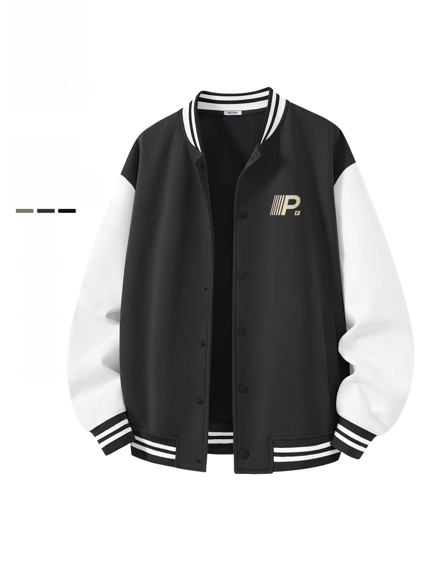 

escent Baseball Jaet for Men Spring Vintage Color Blo Heavy Jaet Versatile Outerwear Large Mouth Monkey