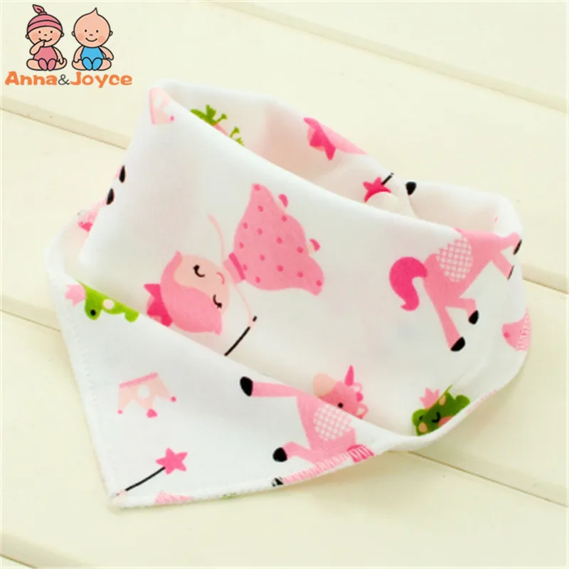 10pc/Lot Baby Bibs 100% Cotton Triangle Head Scarf Boy Kerchief Girl Babador Bandana Dribble FTRK0004