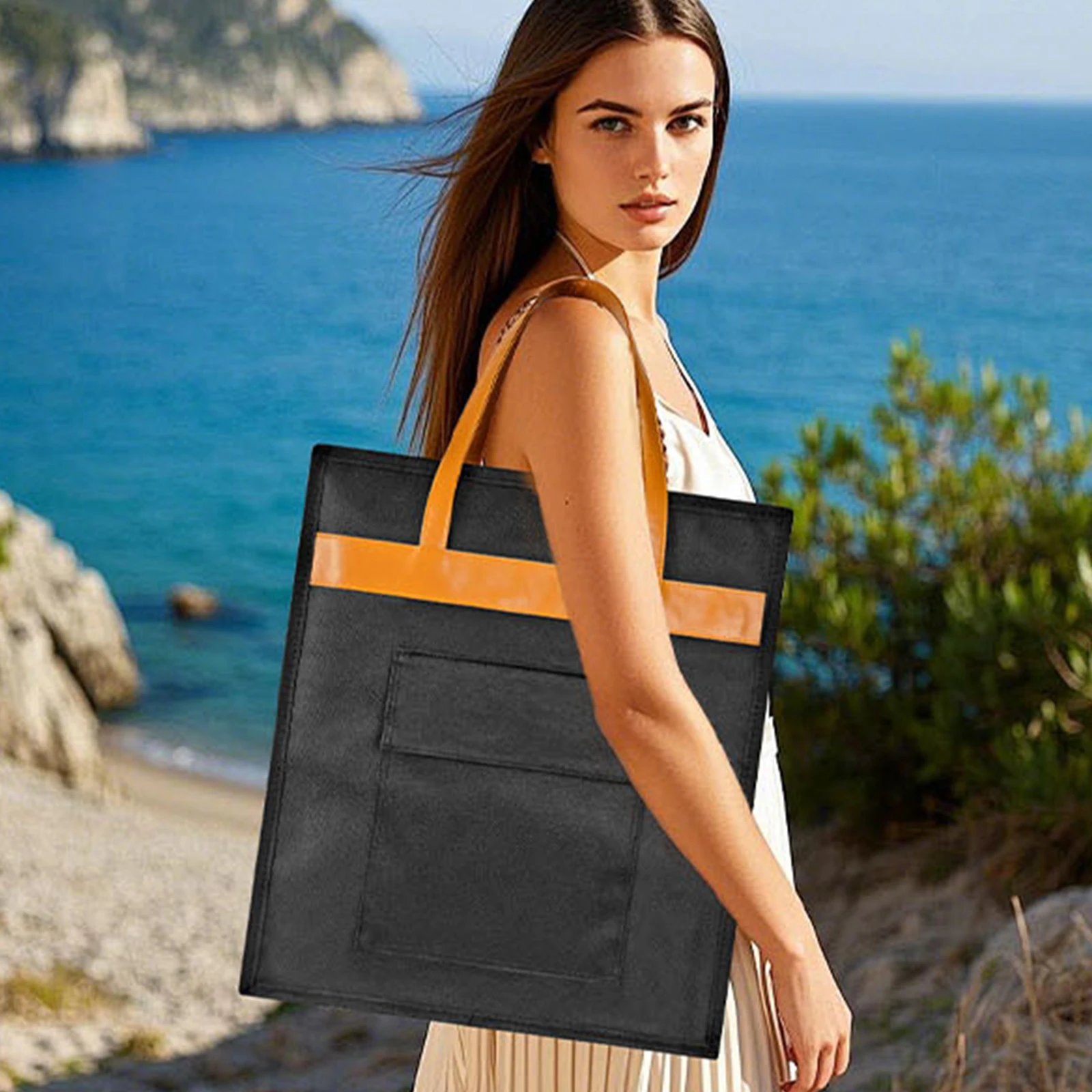 

Сумка для обуви для путешествий с ручкой, водонепроницаемая сумка-органайзер для хранения обуви с карманами, вмещает 6 пар обуви для женщин и мужчин, для ежедневного использования