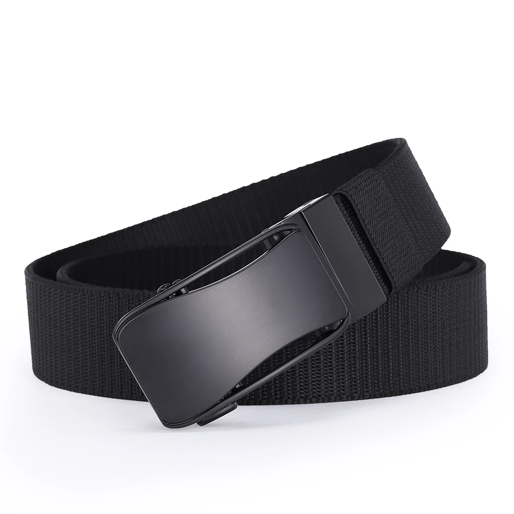 Can Use Both Sides Reversible Buckle Men's Belt Outdoor Leisure Sports Belt Toothless Quick Release Quality Designer Luxury Belt
