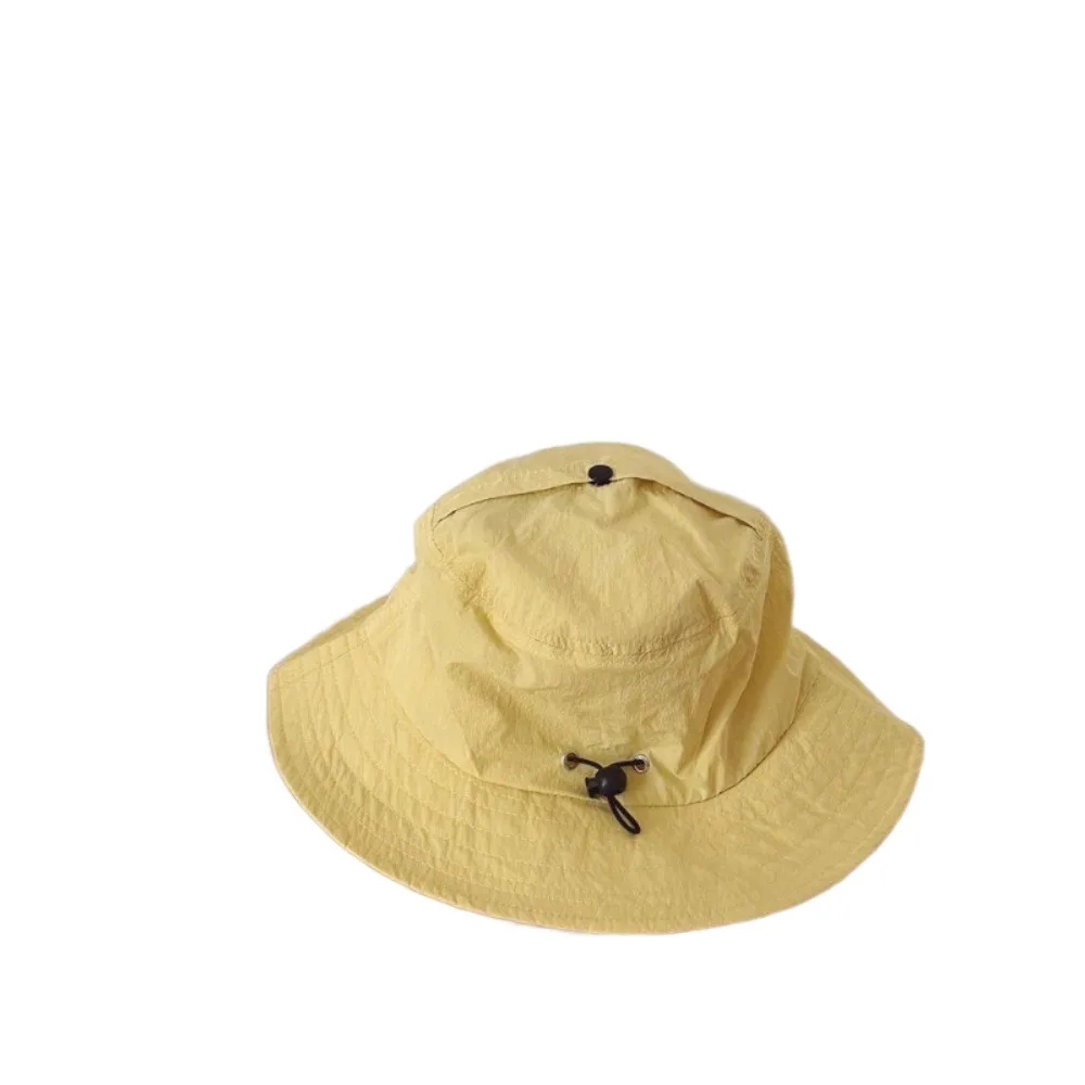 

Korean Style Baby Sun Protection Cap Quick Dry Candy Color Kids Bucket Hat Portable Foladble Children Fishman Hat 2-7 Years Old