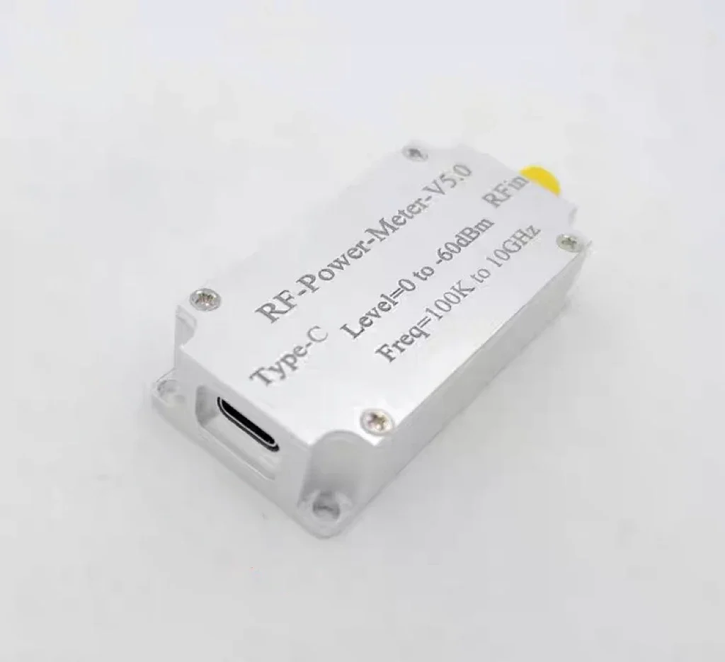 100K-10GHZ V5 USB RF Power Meter USB Communication Data Export Power Detector RF Attenuator FOR Ham Radio Amplifier