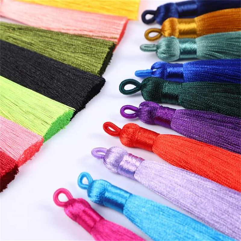 10pc 8cm Tassel Fringe Accessories for Imitation Earring Resin Bookmark Jewelry Keychain Craft Material Making Supply Handmade