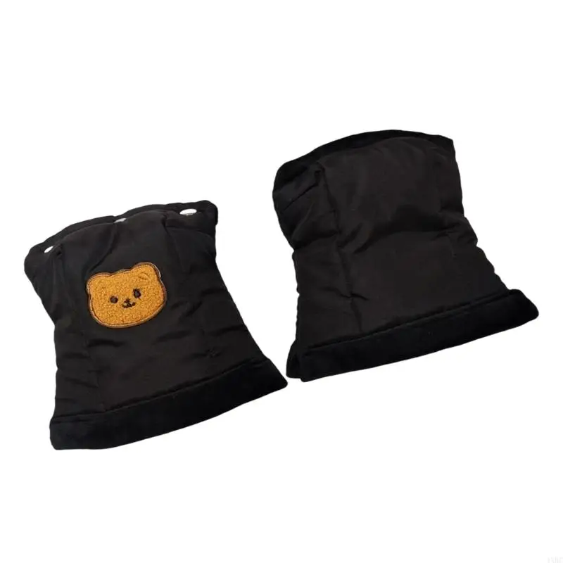 추운 계절용 장갑 1쌍(유모차용 및 피부에 부드럽게 작용) 안전 기능 4XBC