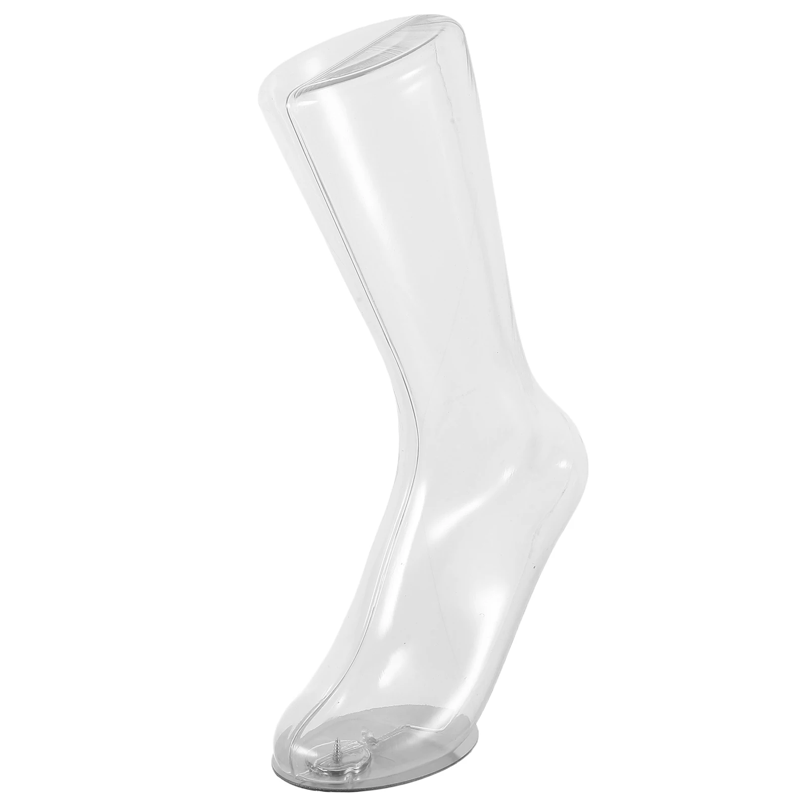 

Women Socks Mold Fake Female Feet Shoe Display Transparent Plastic Foot Model Tools Sock Foot Display Stand Realistic Appearance