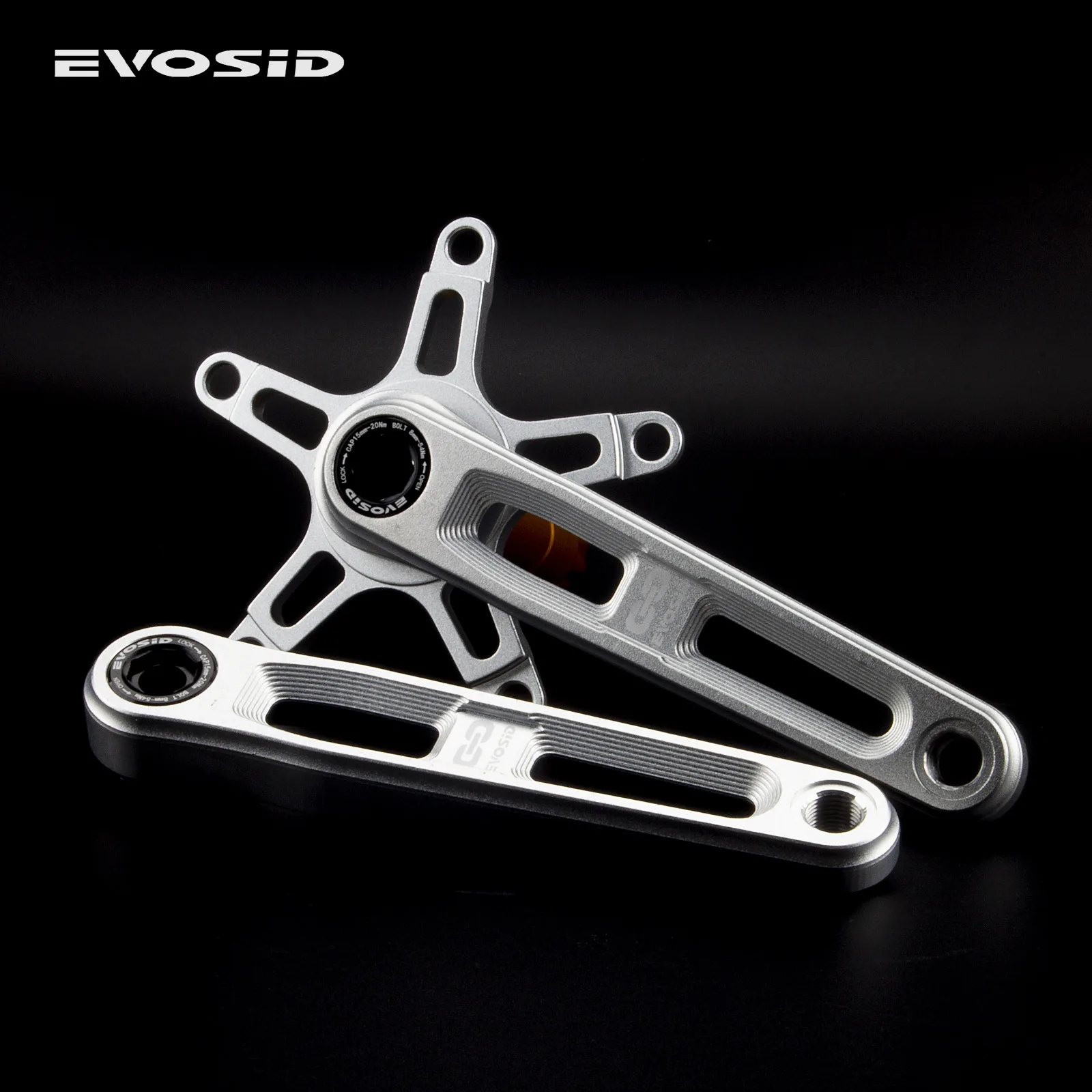 EVOSID Ultralight Road Bicycle Crankset 165/170/175MM Folding Bike Hollow Tech Crank 130BCD Chainring Spider 110BCD 5 Claws 12S