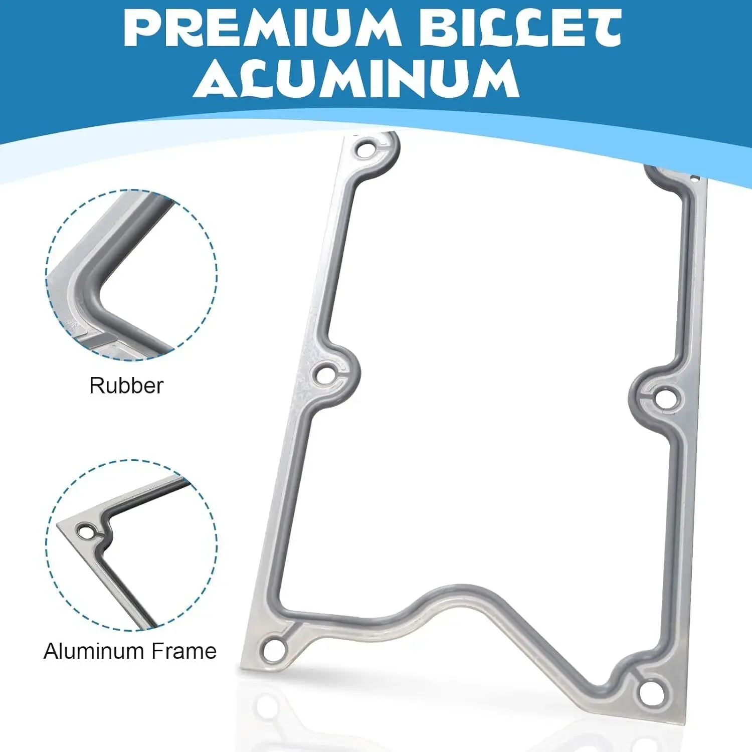 551629 551629G Hochwertiges Valley-Abdeckplatten-Set aus Aluminium mit Dichtung für LS1 LS6 LS Gen 3 Valley Pan-Abdeckplatte Silber