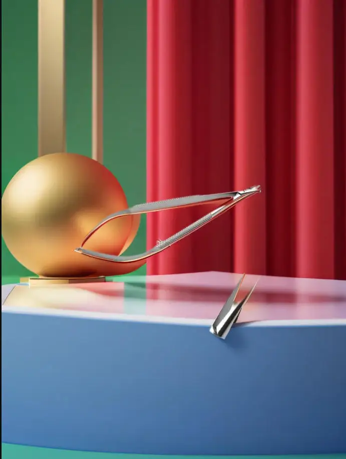 أصحاب إبرة صغيرة إبرة عقد كماشة أدوات جراحية صغيرة كوع مستقيم #1