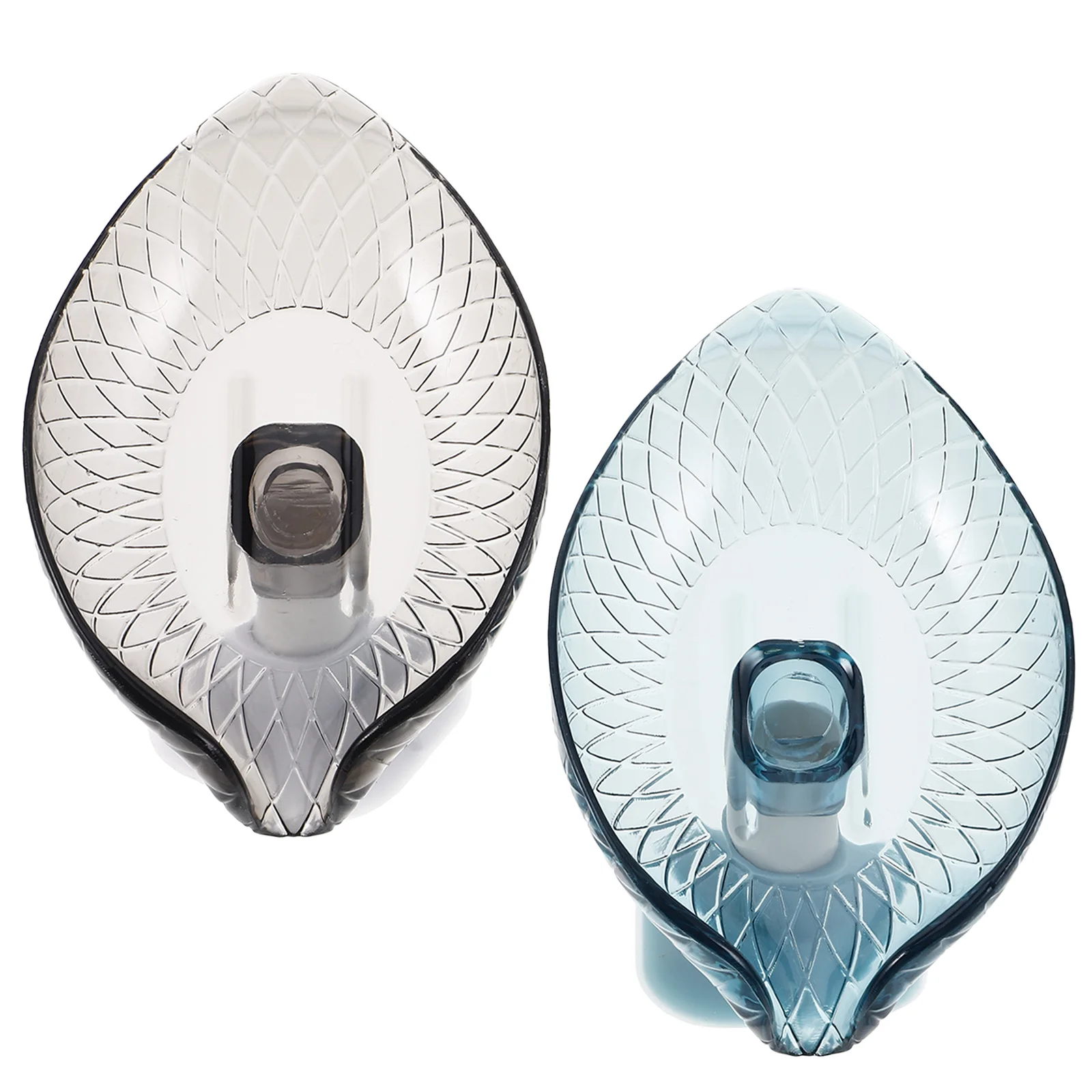

2Pcs Leaf Shape Soap Holder Self Draining Dish Bathroom Kitchen Sponge Organizer Suction Cup Stand Soap Holder
