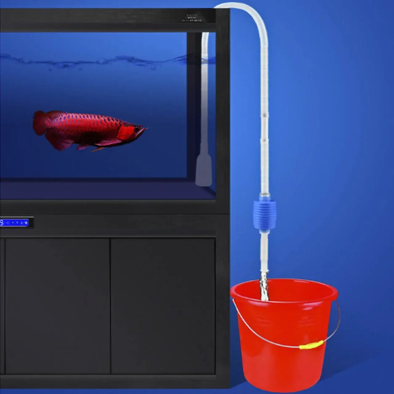 Halbautomatische Aquarium Sauber Vakuum Wasser Ändern Wechsler Kies Aquarium Einfache Aquarium Vakuum Siphon Pumpe Reiniger