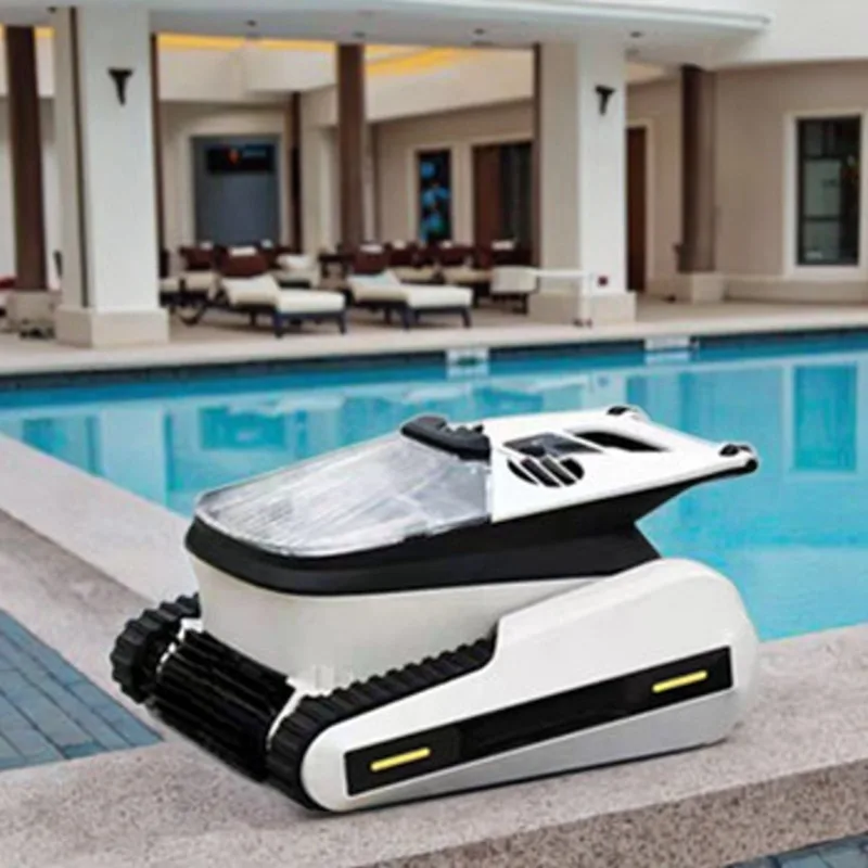 Automatic Swimming Pool Bottom Cleaning Robot Intelligent Wireless Underwater Vacuum Cleaner Plastic Suction