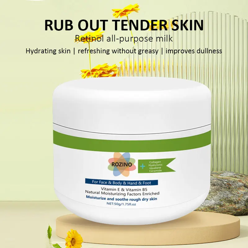 Retinolo Crema viso latte tutto tondo Idratante, lenitiva, riparatrice, asciugatura, ammorbidente, idratante e allattamento Latte tutto tondo