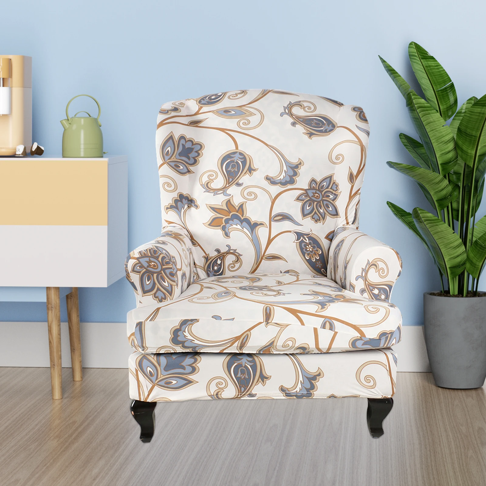 

1pc 3D Printed Seat For Home Slipcover Elastic Dining Seat Cover Polyester Sofa Protector Home Hotel Sofa Cover